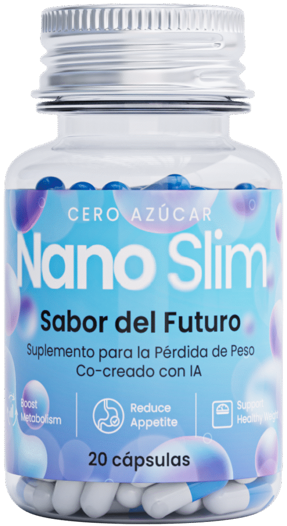 Nano Slim es un suplemento innovador para la pérdida de peso, diseñado para acelerar el metabolismo, reducir el apetito y apoyar un peso saludable sin azúcar añadido. Con su fórmula avanzada y su concepto “Sabor del Futuro”, Nano Slim se ha convertido en una de las opciones más buscadas en México por quienes desean resultados rápidos y seguros. Cada frasco contiene 20 cápsulas de alta absorción, ideales para complementar una rutina saludable y potenciar el proceso natural de adelgazamiento.